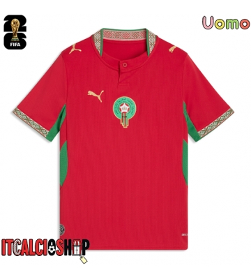 Marocco Prima Maglia Mondiali 2026 Manica Corta